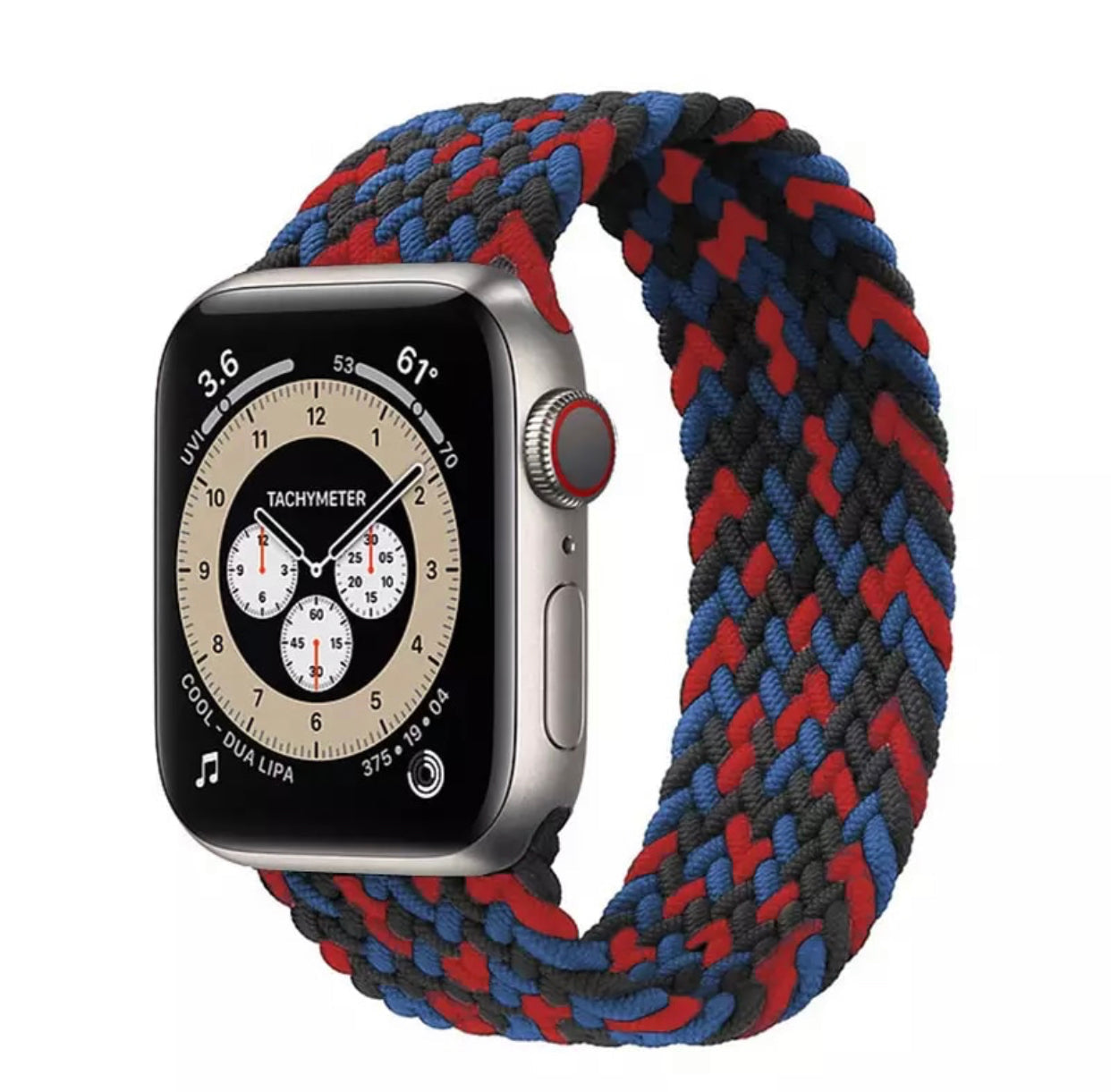 Premium Designers Speciality Nylon Braided Apple Watch Bands- for New Apple Watch Series 7 45mm - Super Savings Technologies Co.,LTD Premium Designers Speciality Nylon Braided Apple Watch Bands- for New Apple Watch Series 7 45mm - Super Savings Technologies Co.,LTD